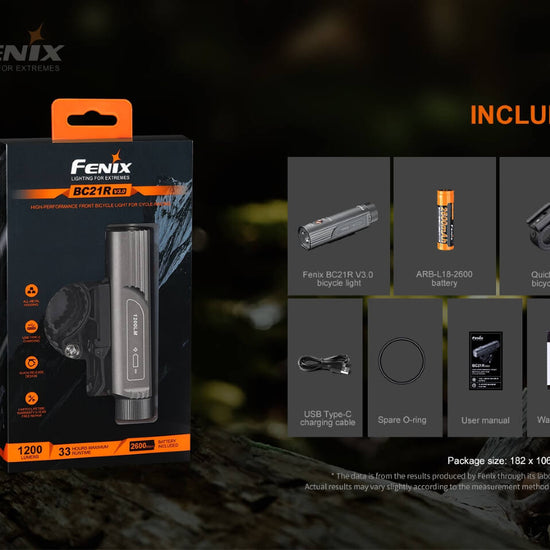 Fenix BC21R V3.0 LED Bike Light - Hazy Fly Fishing