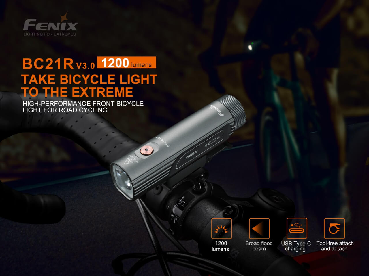 Fenix BC21R V3.0 LED Bike Light - Hazy Fly Fishing