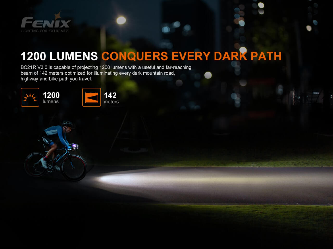 Fenix BC21R V3.0 LED Bike Light - Hazy Fly Fishing