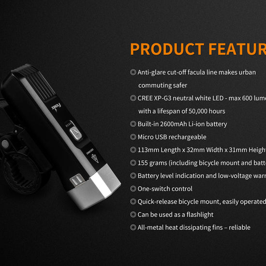 Fenix BC25R LED Bike Light - Hazy Fly Fishing