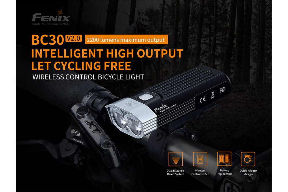 Fenix BC30 V2 LED Bike Light - Hazy Fly Fishing