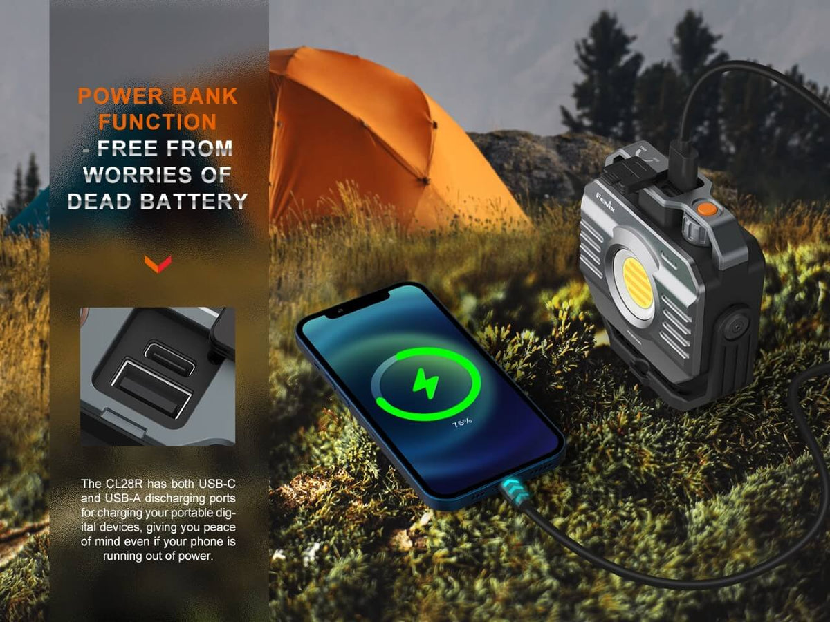 Fenix CL28R Multifunctional Outdoor LED Lantern - Hazy Fly Fishing