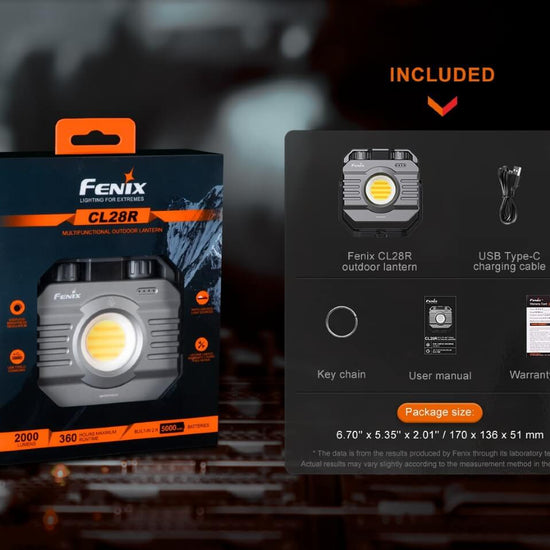 Fenix CL28R Multifunctional Outdoor LED Lantern - Hazy Fly Fishing
