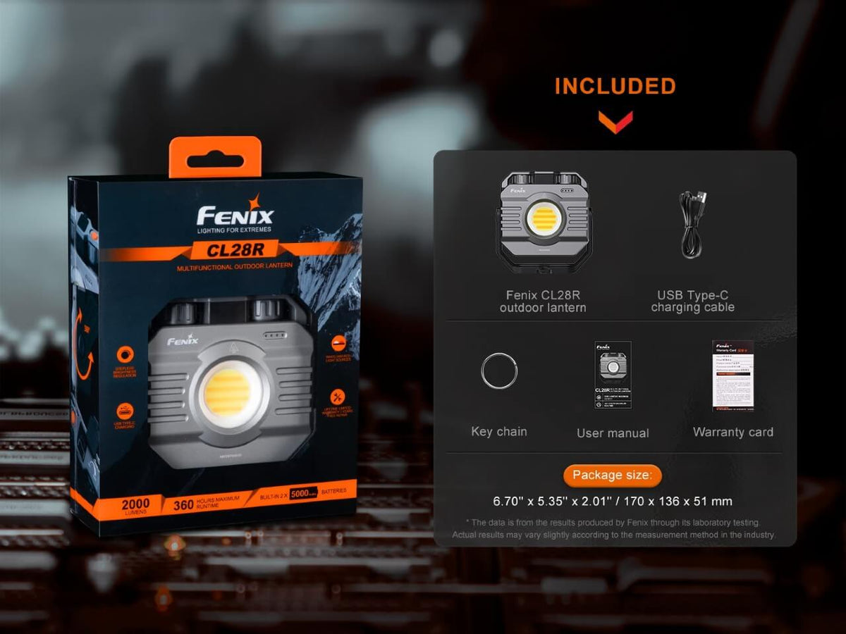 Fenix CL28R Multifunctional Outdoor LED Lantern - Hazy Fly Fishing