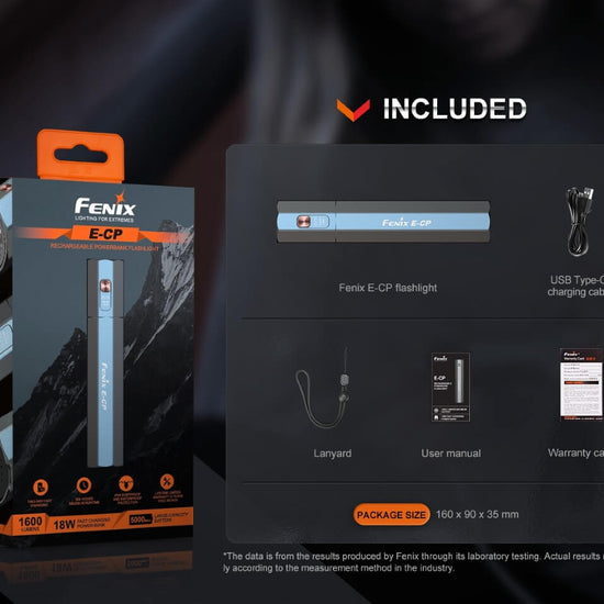 Fenix E - CP 1600 - lumen LED Flashlight/Powerbank - Hazy Fly Fishing