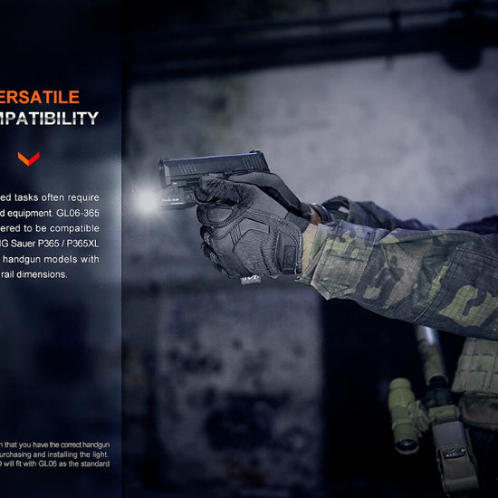 Fenix GL06 Pocket Pistol Tactical LED Light - 600 Lumens - Hazy Fly Fishing