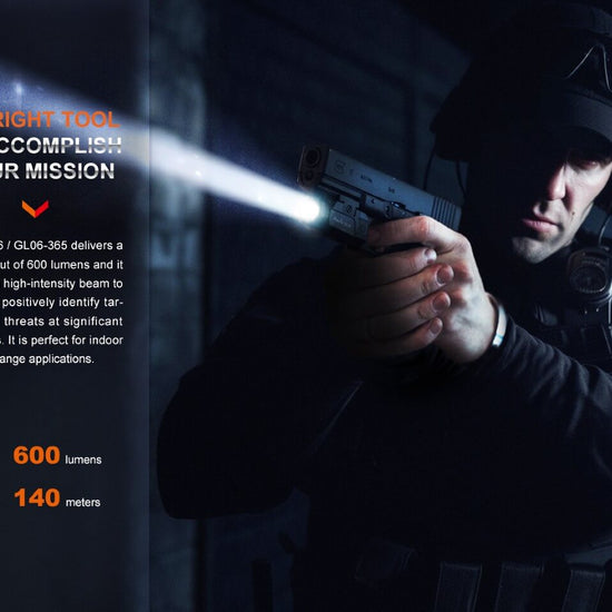 Fenix GL06 Pocket Pistol Tactical LED Light - 600 Lumens - Hazy Fly Fishing