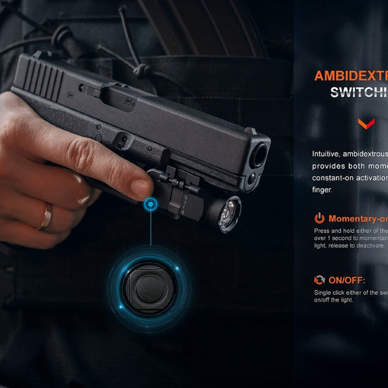 Fenix GL06 Pocket Pistol Tactical LED Light - 600 Lumens - Hazy Fly Fishing