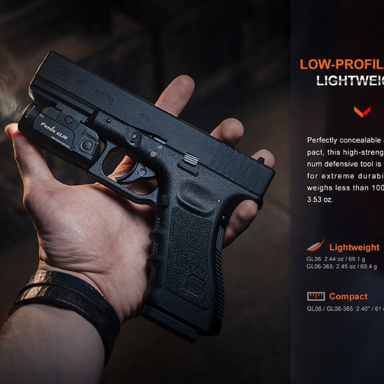 Fenix GL06 Pocket Pistol Tactical LED Light - 600 Lumens - Hazy Fly Fishing