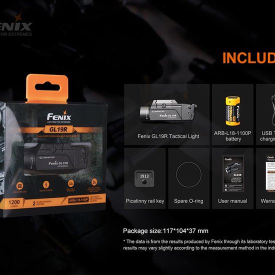 Fenix GL19R Rechargeable Tactical Light - Discontinued - Hazy Fly Fishing