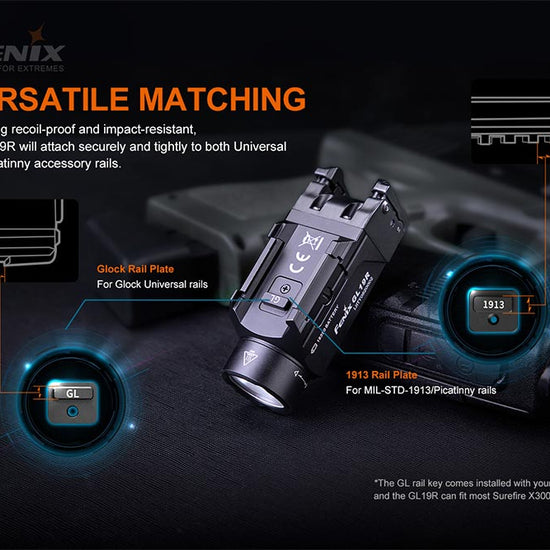Fenix GL19R Rechargeable Tactical Light - Discontinued - Hazy Fly Fishing