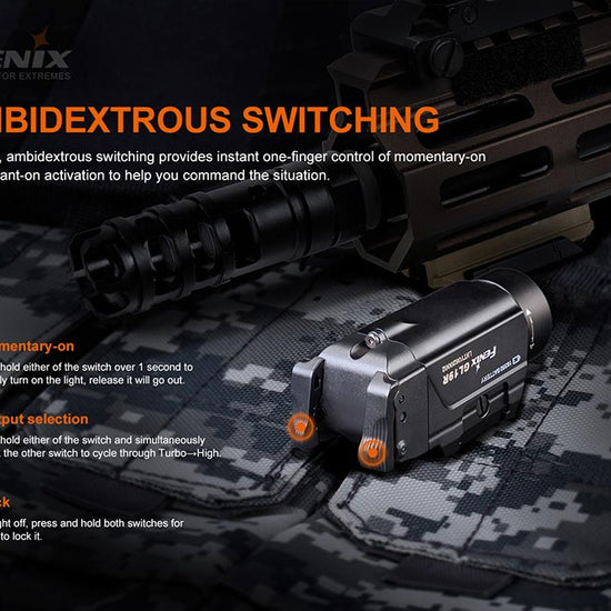 Fenix GL19R Rechargeable Tactical Light - Discontinued - Hazy Fly Fishing