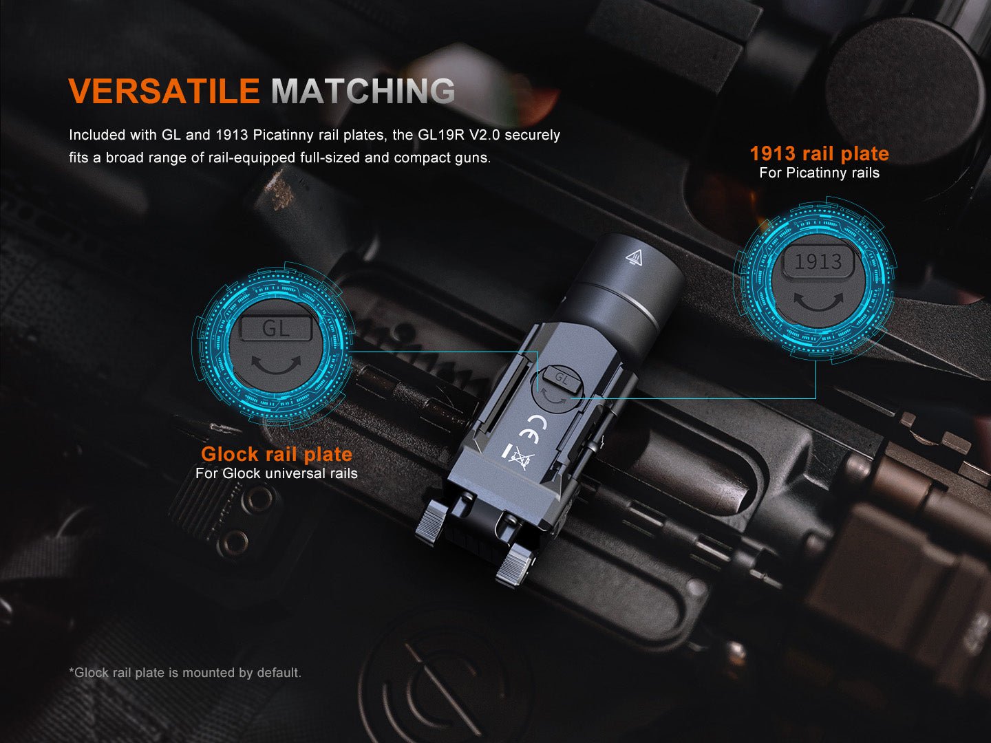 Fenix GL19R V2 Modular Switch Mounted Light - Hazy Fly Fishing