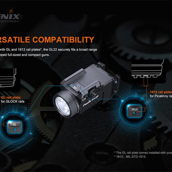 Fenix GL22 Tactical LED Light with Red Laser - Hazy Fly Fishing