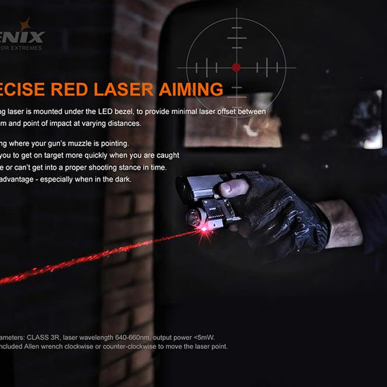 Fenix GL22 Tactical LED Light with Red Laser - Hazy Fly Fishing