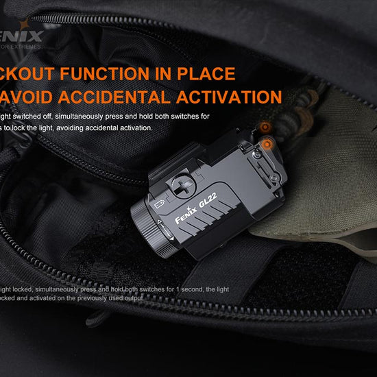 Fenix GL22 Tactical LED Light with Red Laser - Hazy Fly Fishing