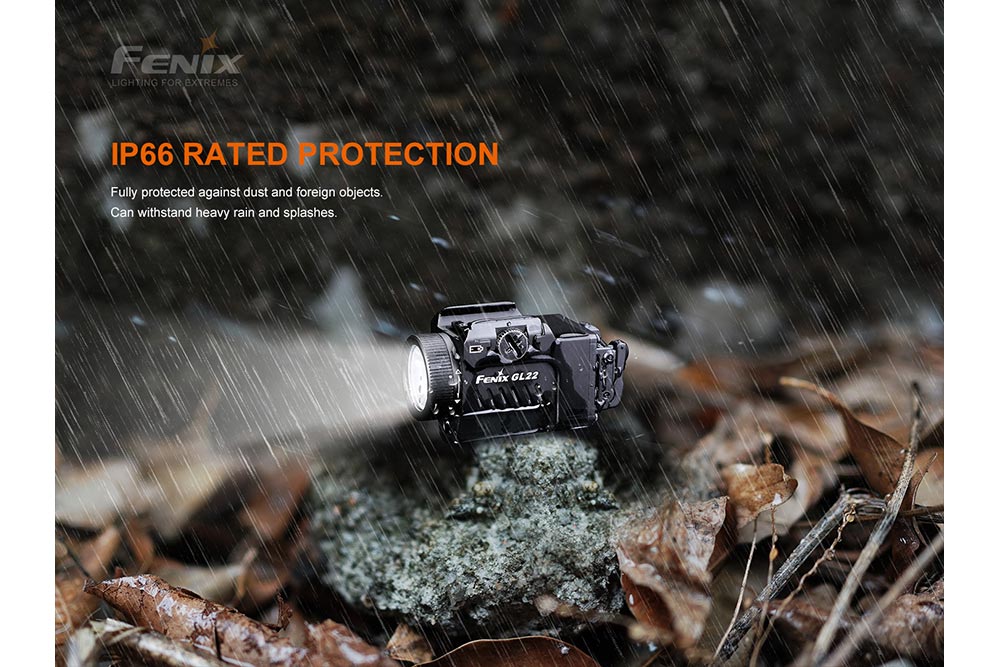 Fenix GL22 Tactical LED Light with Red Laser - Hazy Fly Fishing