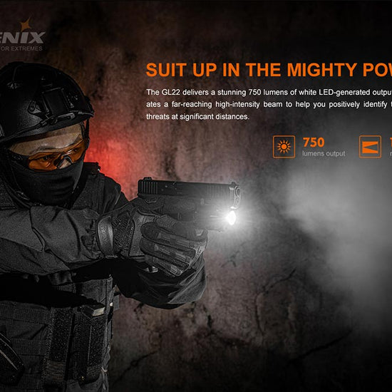 Fenix GL22 Tactical LED Light with Red Laser - Hazy Fly Fishing