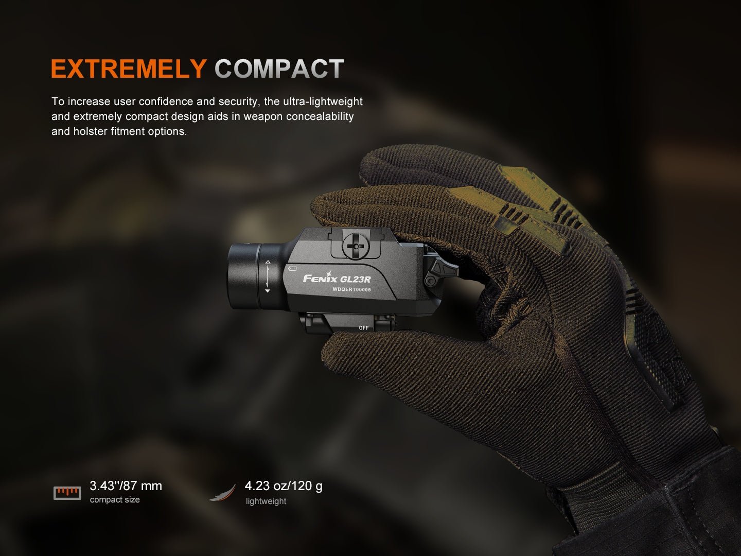 Fenix GL23R Green Laser Tactical Light - Hazy Fly Fishing