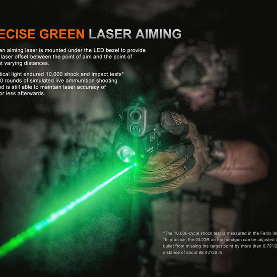 Fenix GL23R Green Laser Tactical Light - Hazy Fly Fishing