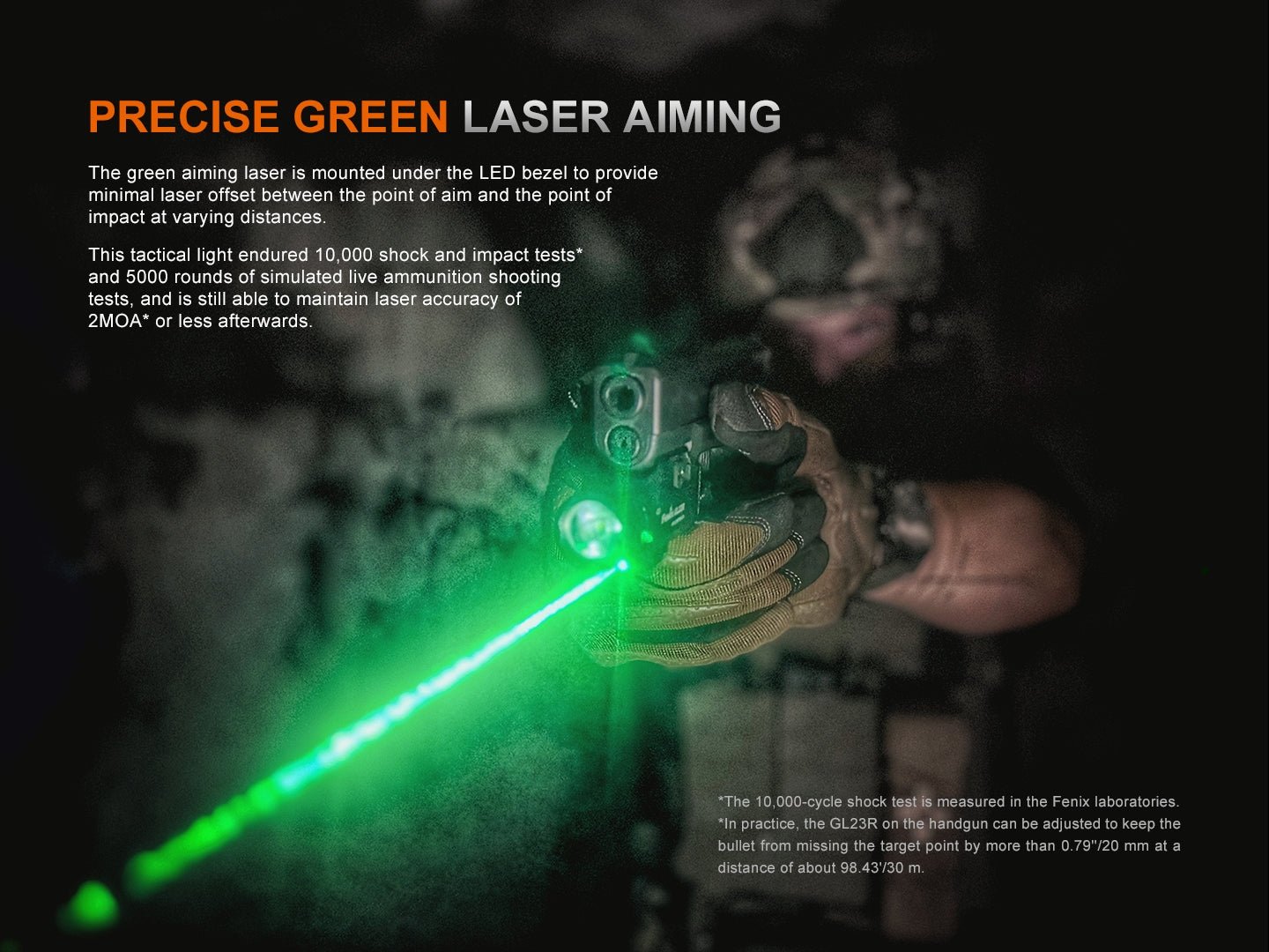 Fenix GL23R Green Laser Tactical Light - Hazy Fly Fishing