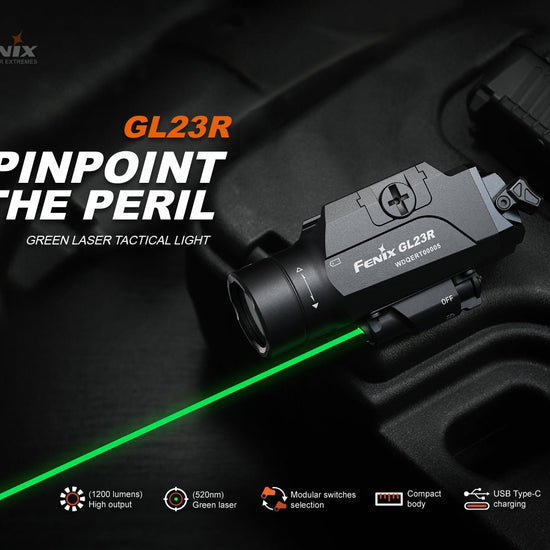 Fenix GL23R Green Laser Tactical Light - Hazy Fly Fishing