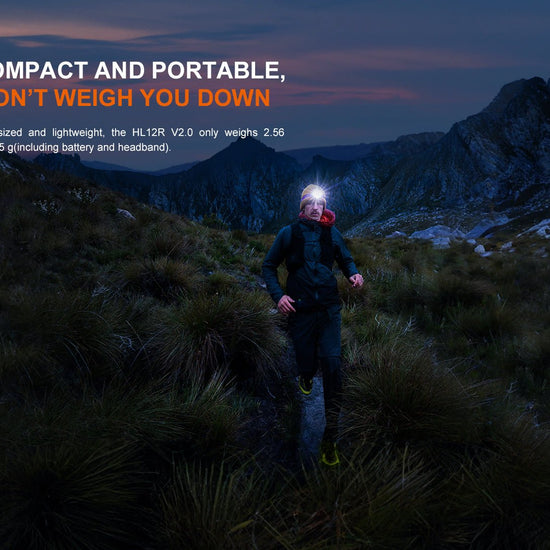 Fenix HL12R V2 Ultralight Outdoor Rechargeable Headlamp - Hazy Fly Fishing