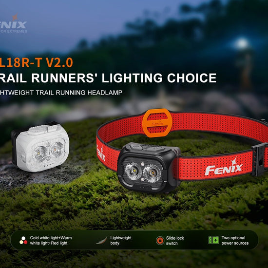 Fenix HL18R - T V2 Lightweight Trail Running Headlamp - Hazy Fly Fishing