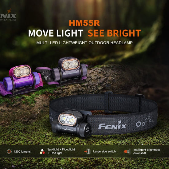 Fenix HM55R Lightweight Multi-LED Headlamp - Hazy Fly Fishing