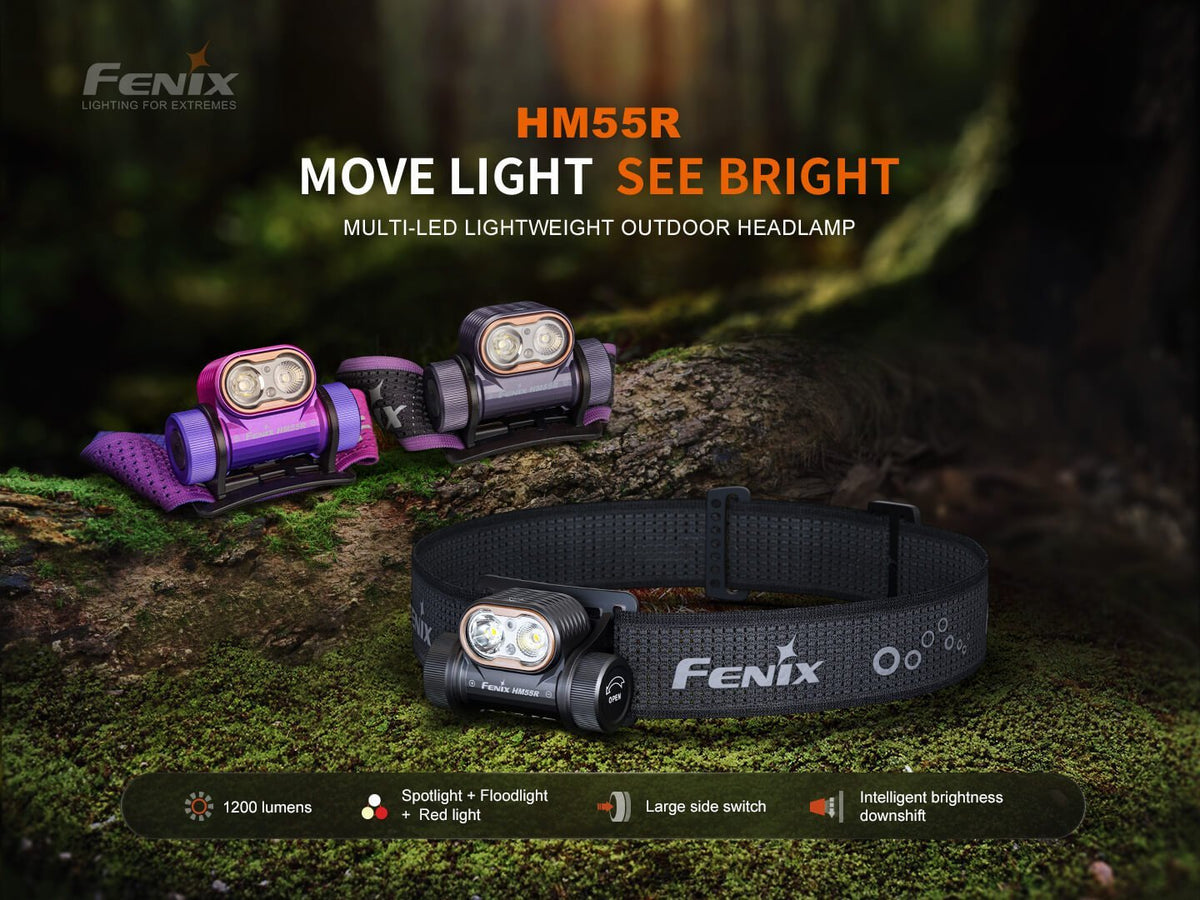 Fenix HM55R Lightweight Multi-LED Headlamp - Hazy Fly Fishing