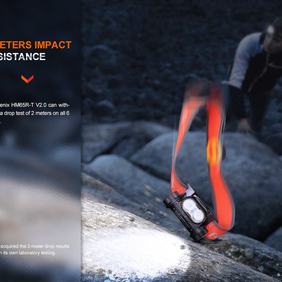 Fenix HM65R - T V2 Rechargeable Lightweight Trail Running Headlamp - Hazy Fly Fishing