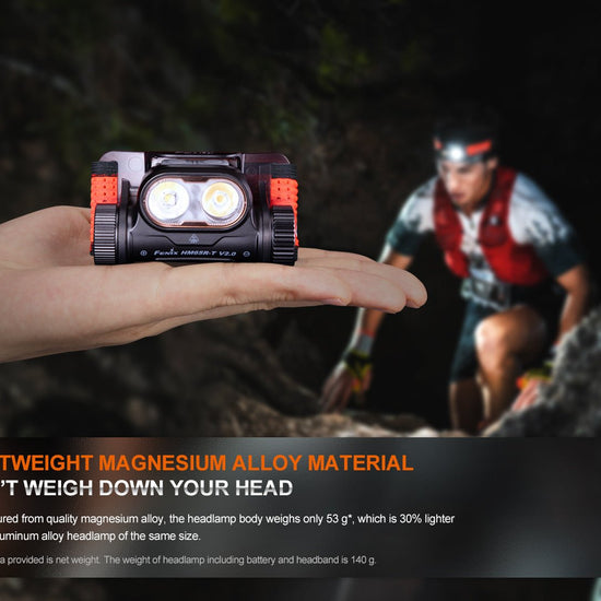 Fenix HM65R - T V2 Rechargeable Lightweight Trail Running Headlamp - Hazy Fly Fishing