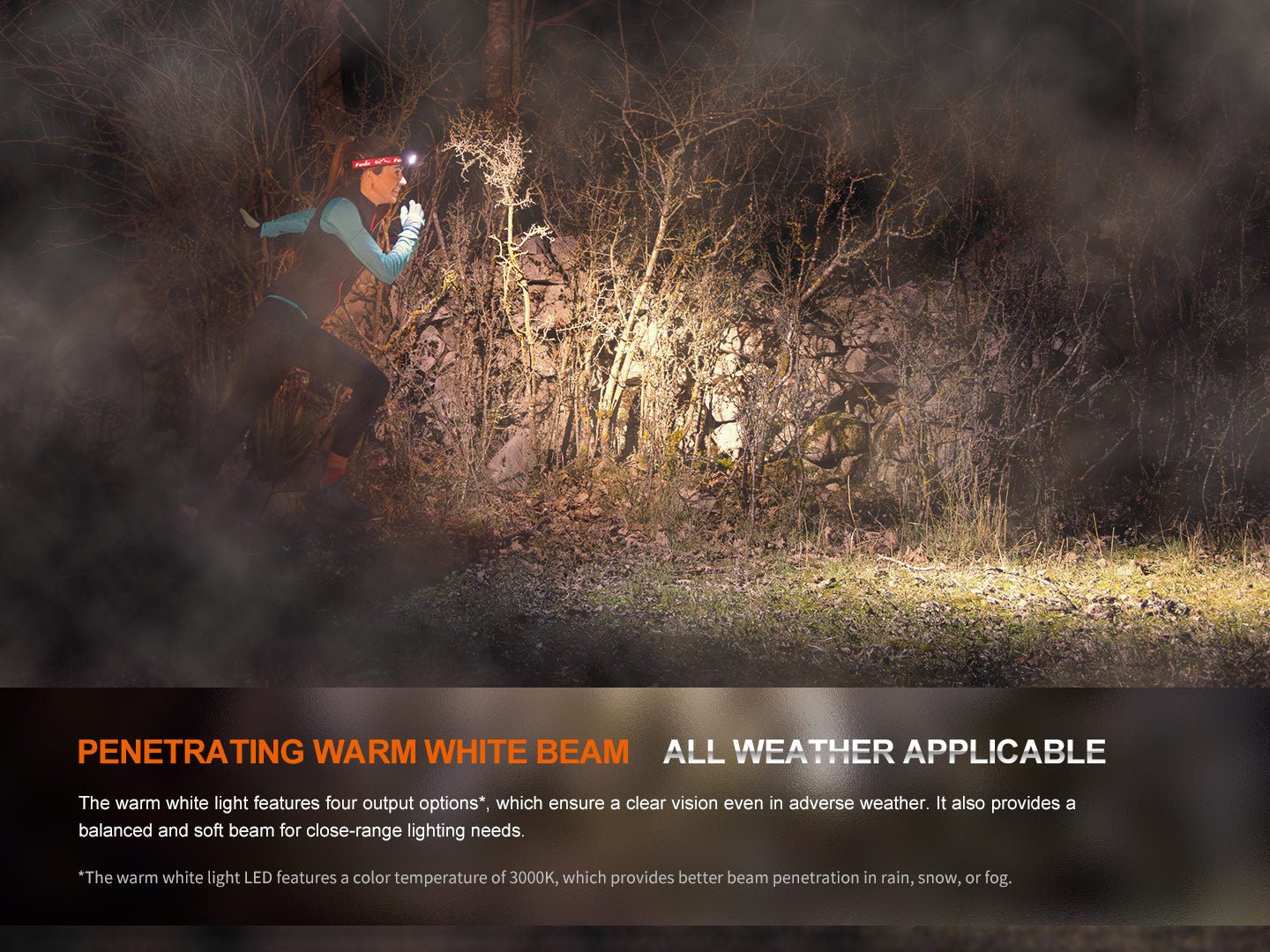 Fenix HM65R - T V2 Rechargeable Lightweight Trail Running Headlamp - Hazy Fly Fishing