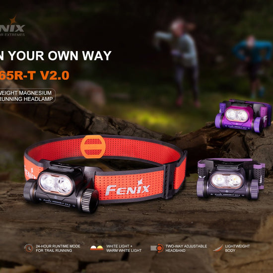 Fenix HM65R - T V2 Rechargeable Lightweight Trail Running Headlamp - Hazy Fly Fishing
