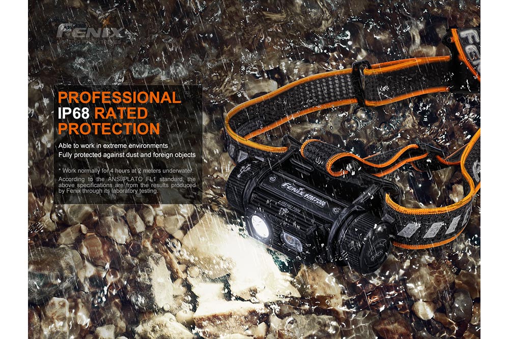 Fenix HM70R Rechargeable LED Headlamp - 1600 Lumens - Hazy Fly Fishing