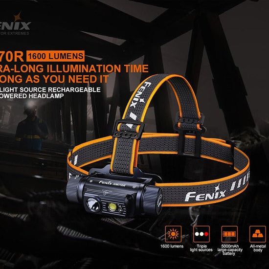 Fenix HM70R Rechargeable LED Headlamp - 1600 Lumens - Hazy Fly Fishing