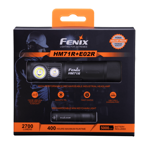 Fenix HM71R Rechargeable Industrial LED Headlamp - Hazy Fly Fishing