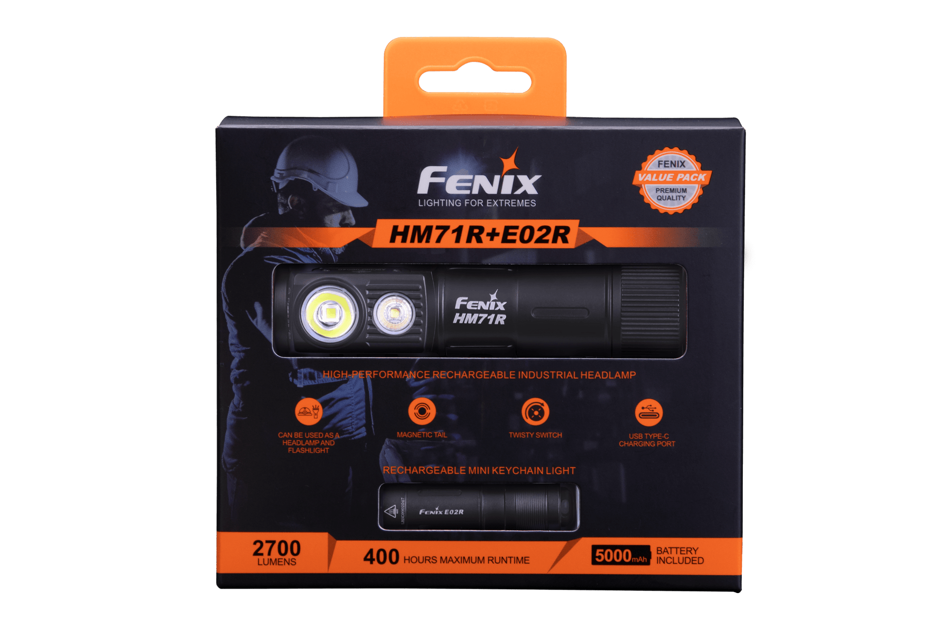 Fenix HM71R Rechargeable Industrial LED Headlamp - Hazy Fly Fishing