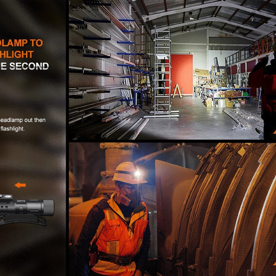 Fenix HM71R Rechargeable Industrial LED Headlamp - Hazy Fly Fishing