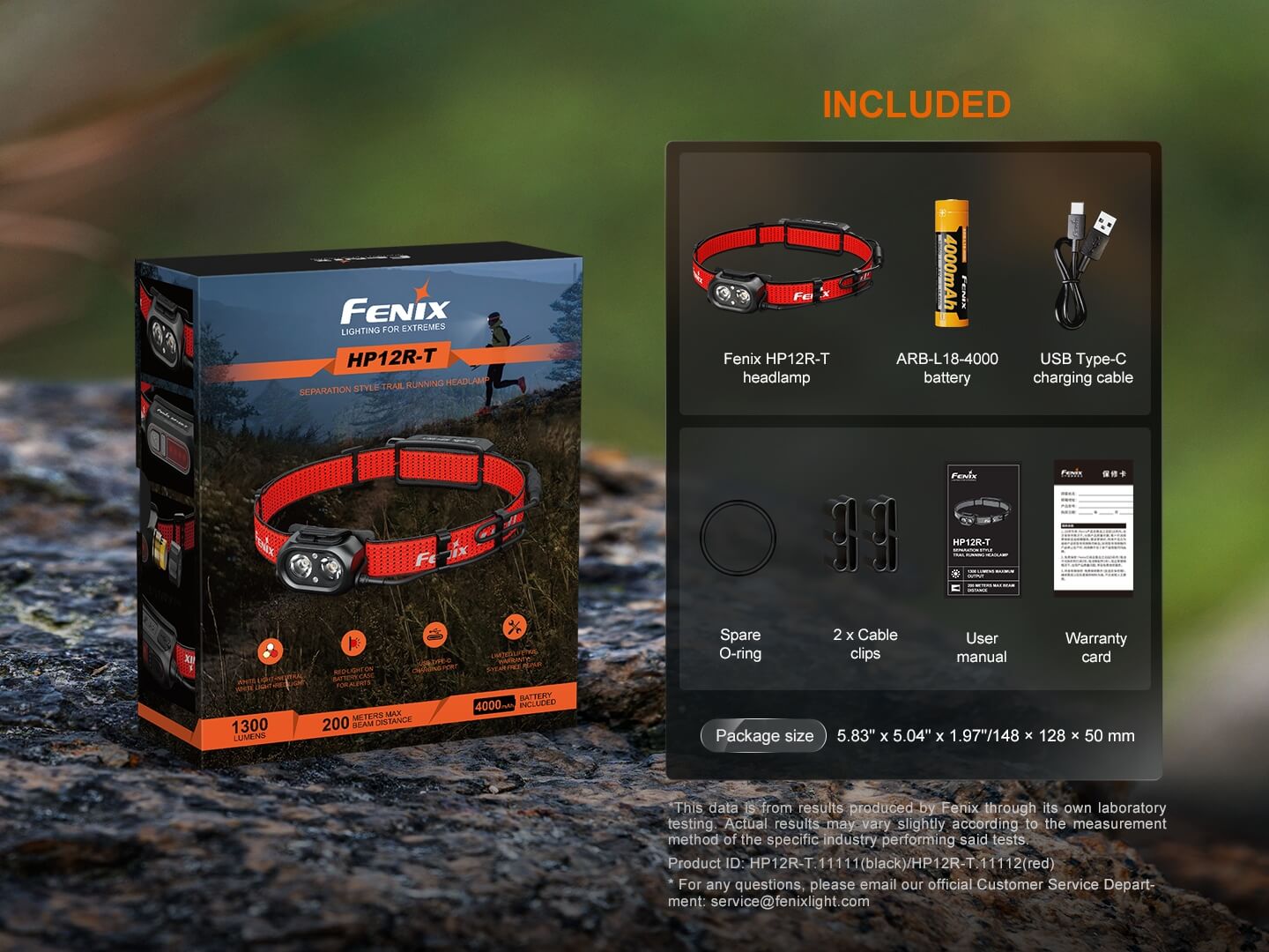 Fenix HP12R - T Balanced Trail Headlamp - Hazy Fly Fishing