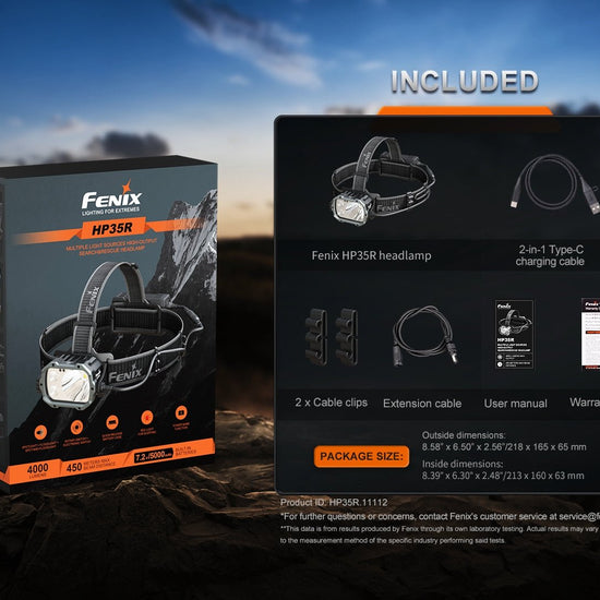 Fenix HP35R Search and Rescue Headlamp - Hazy Fly Fishing