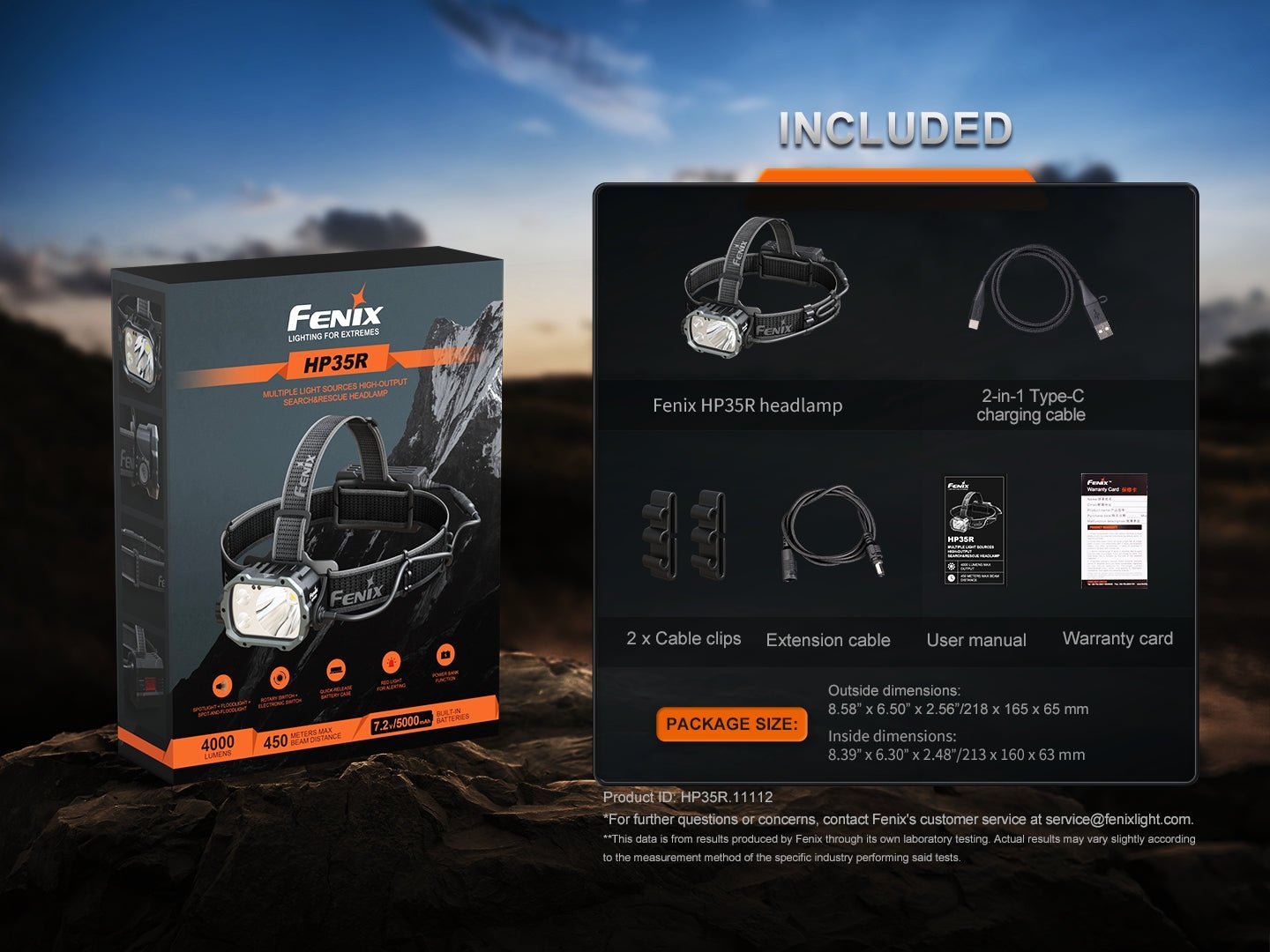 Fenix HP35R Search and Rescue Headlamp - Hazy Fly Fishing