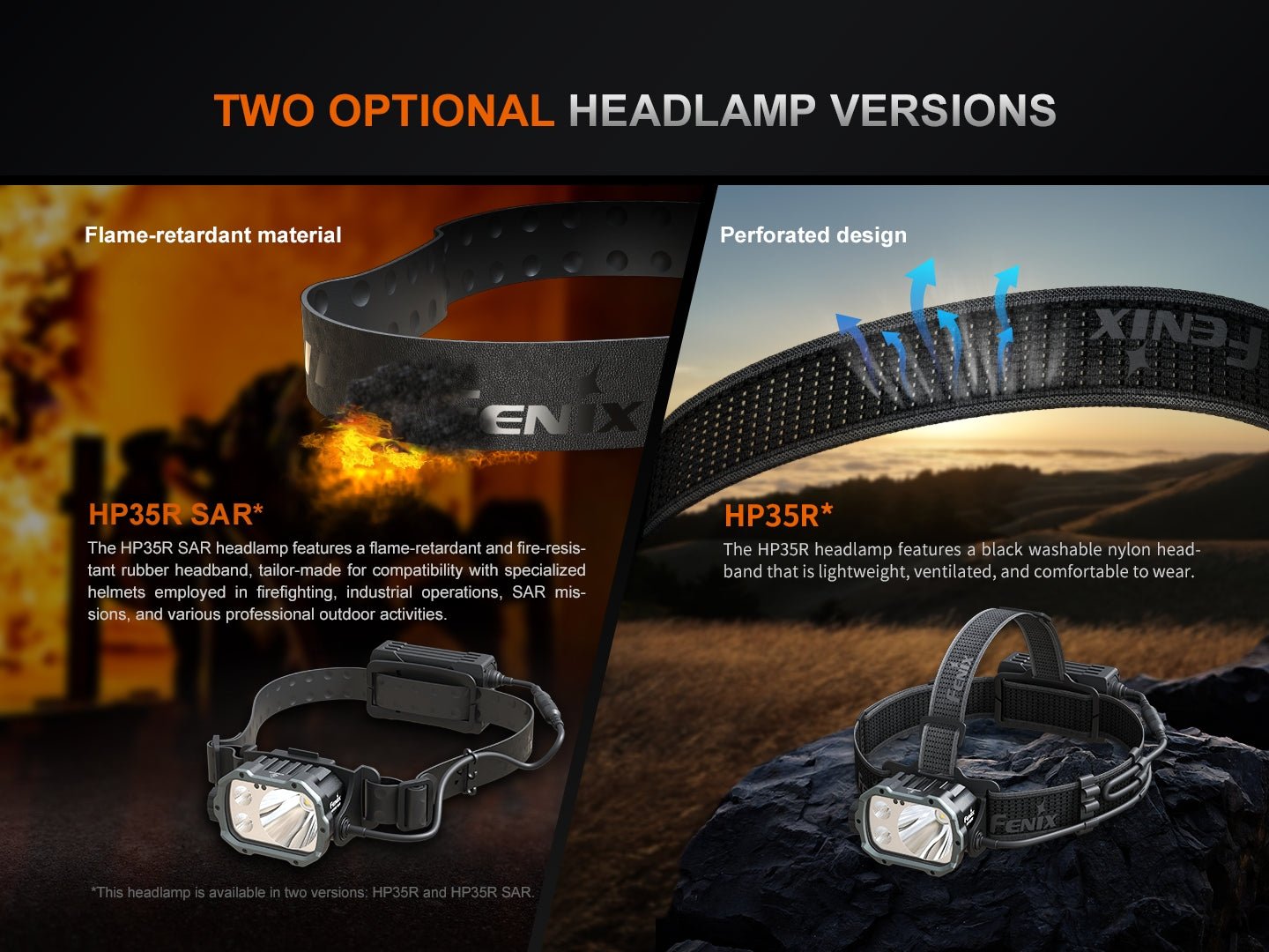 Fenix HP35R Search and Rescue Headlamp - Hazy Fly Fishing