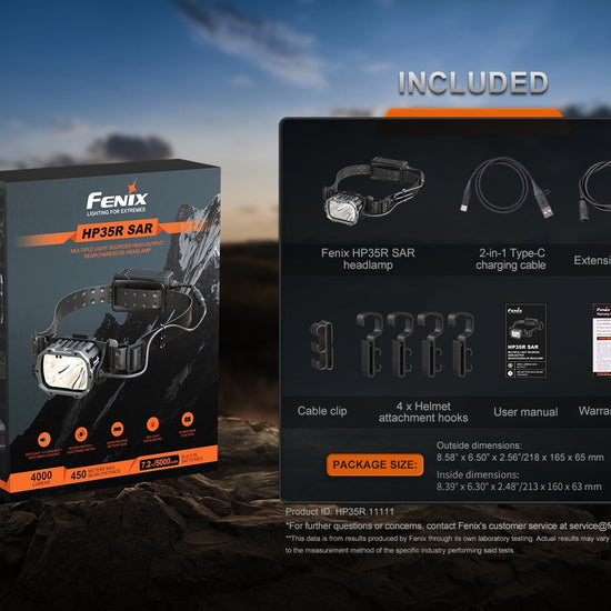 Fenix HP35R Search and Rescue Headlamp - Hazy Fly Fishing