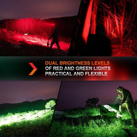 Fenix HT32 Hunting Flashlight with Red & Green Output - Hazy Fly Fishing