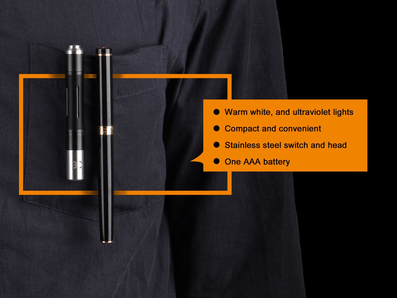 Fenix LD02 V2.0 EDC LED Penlight with UV Lighting - Hazy Fly Fishing