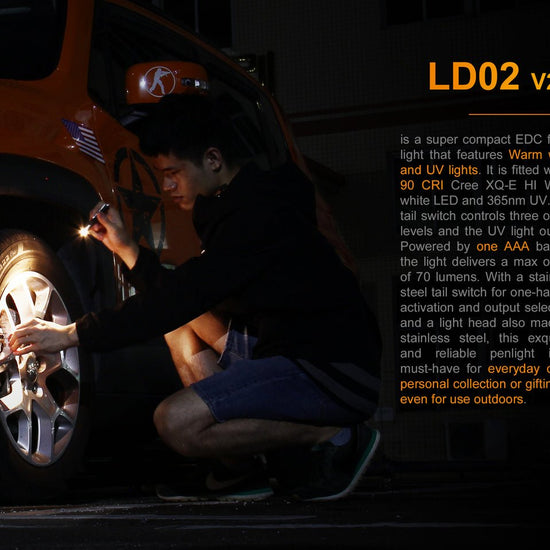 Fenix LD02 V2.0 EDC LED Penlight with UV Lighting - Hazy Fly Fishing