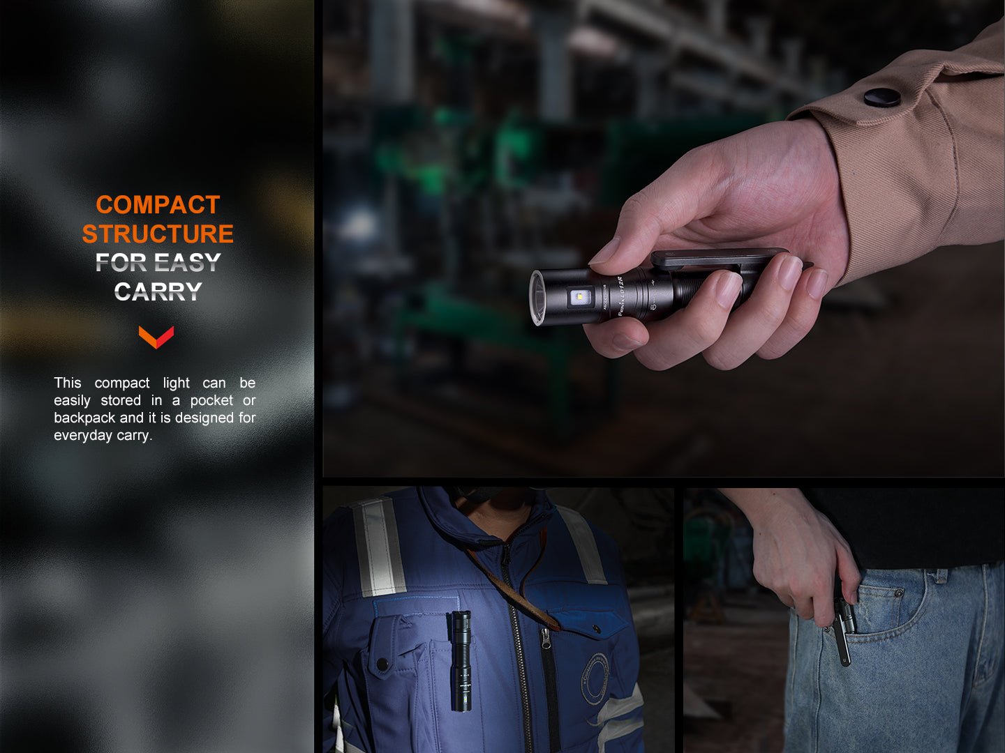 Fenix LD12R Dual Light Flashlight - 600 Lumens - Hazy Fly Fishing