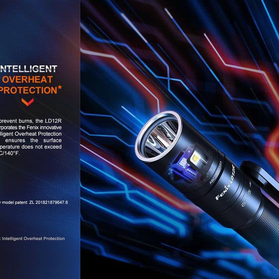 Fenix LD12R Dual Light Flashlight - 600 Lumens - Hazy Fly Fishing