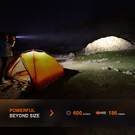 Fenix LD12R Dual Light Flashlight - 600 Lumens - Hazy Fly Fishing